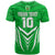 Custom Kimbe Cutters Rugby T Shirt Papua New Guinea Polynesian Tattoo Green Version LT03 - Polynesian Pride