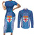 Fiji Day Couples Matching Short Sleeve Bodycon Dress and Long Sleeve Button Shirt Fijian Masi Tribal Hibiscus Tattoo and Tapa Pattern