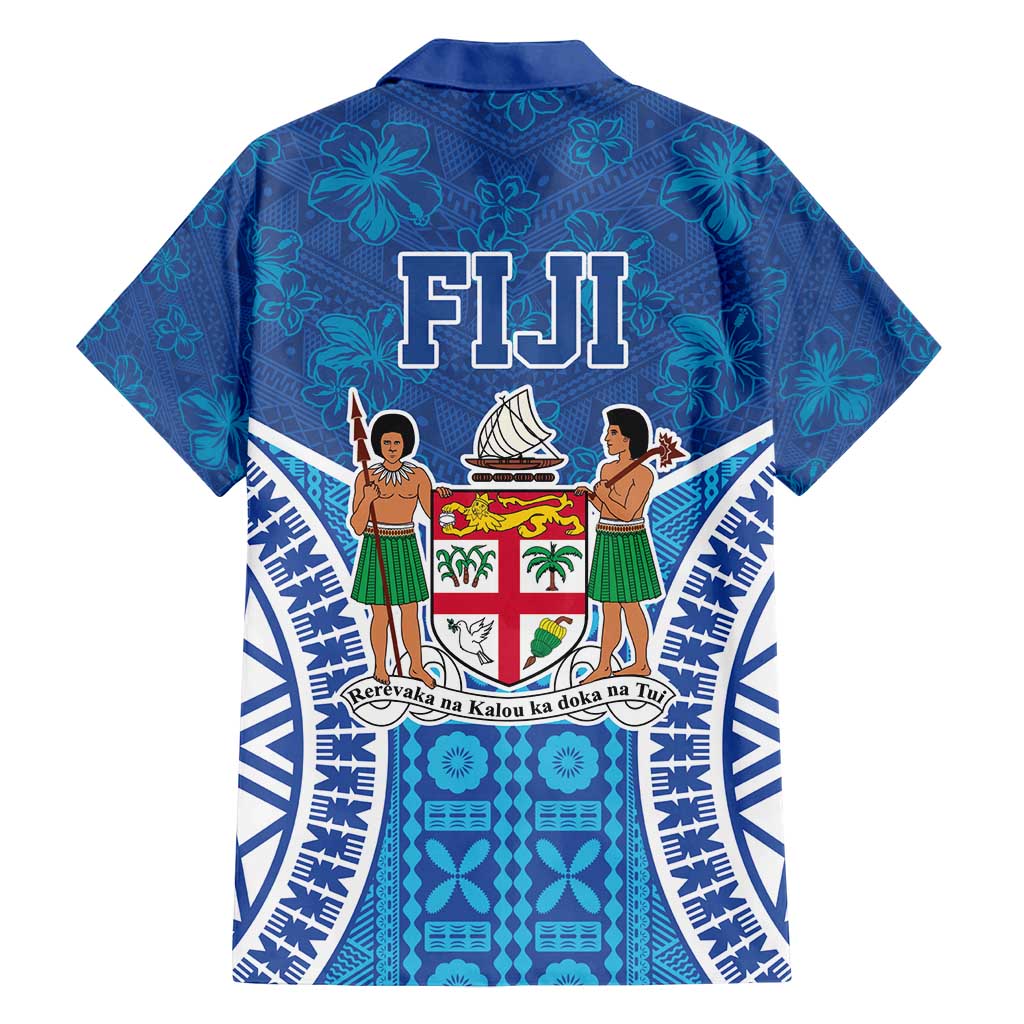 Fiji Day Family Matching Summer Maxi Dress and Hawaiian Shirt Fijian Masi Tribal Hibiscus Tattoo and Tapa Pattern LT03 - Polynesian Pride