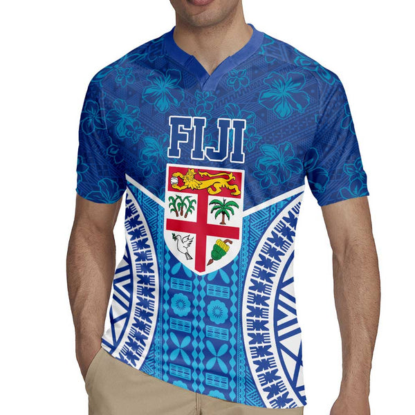 Fiji Day Rugby Jersey Fijian Masi Tribal Hibiscus Tattoo and Tapa ...