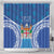 Fiji Day Shower Curtain Fijian Masi Tribal Hibiscus Tattoo and Tapa Pattern
