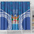 Fiji Day Shower Curtain Fijian Masi Tribal Hibiscus Tattoo and Tapa Pattern