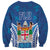 Fiji Day Sweatshirt Fijian Masi Tribal Hibiscus Tattoo and Tapa Pattern