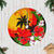 Hawaii Maui Island Tree Skirt Maui Map With Tropical Forest Sunset Vibe LT03 Black - Polynesian Pride