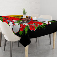 Custom Hawaii Maui Island Tablecloth Maui Map With Tropical Forest Sunset Vibe LT03 - Polynesian Pride