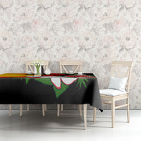 Hawaii Maui Island Tablecloth Maui Map With Tropical Forest Vintage Style LT03 - Polynesian Pride