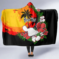 Custom Hawaii Maui Island Hooded Blanket Maui Map With Tropical Forest Vintage Style LT03 - Polynesian Pride
