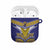 Rugby Niue AirPods Case Hiapo Tribal Heritage Tattoos Blue Color - Polynesian Pride