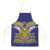 Rugby Niue Apron Hiapo Tribal Heritage Tattoos Blue Color - Polynesian Pride