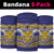 Rugby Niue Neck Gaiter Hiapo Tribal Heritage Tattoos Blue Color - Polynesian Pride