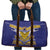 Rugby Niue Travel Bag Hiapo Tribal Heritage Tattoos Blue Color - Polynesian Pride
