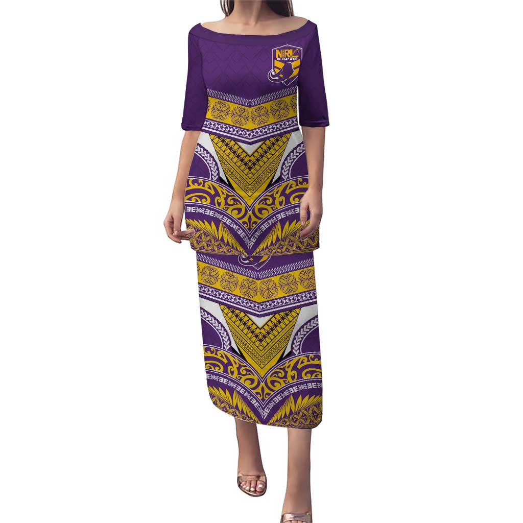 Custom Rugby Niue Puletasi Hiapo Tribal Heritage Tattoos Purple Color - Polynesian Pride