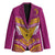Custom Rugby Niue Blazer Hiapo Tribal Heritage Tattoos Pink Color - Polynesian Pride