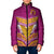 Custom Rugby Niue Padded Jacket Hiapo Tribal Heritage Tattoos Pink Color - Polynesian Pride