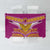 Rugby Niue Tablecloth Hiapo Tribal Heritage Tattoos Pink Color - Polynesian Pride