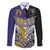 Custom Rugby Niue and Aotearoa Family Matching Long Sleeve Bodycon Dress and Hawaiian Shirt Hiapo with Maori Moko Tribal Heritage Tattoos - Polynesian Pride