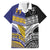 Custom Rugby Niue and Aotearoa Family Matching Tank Maxi Dress and Hawaiian Shirt Hiapo with Maori Moko Tribal Heritage Tattoos - Polynesian Pride