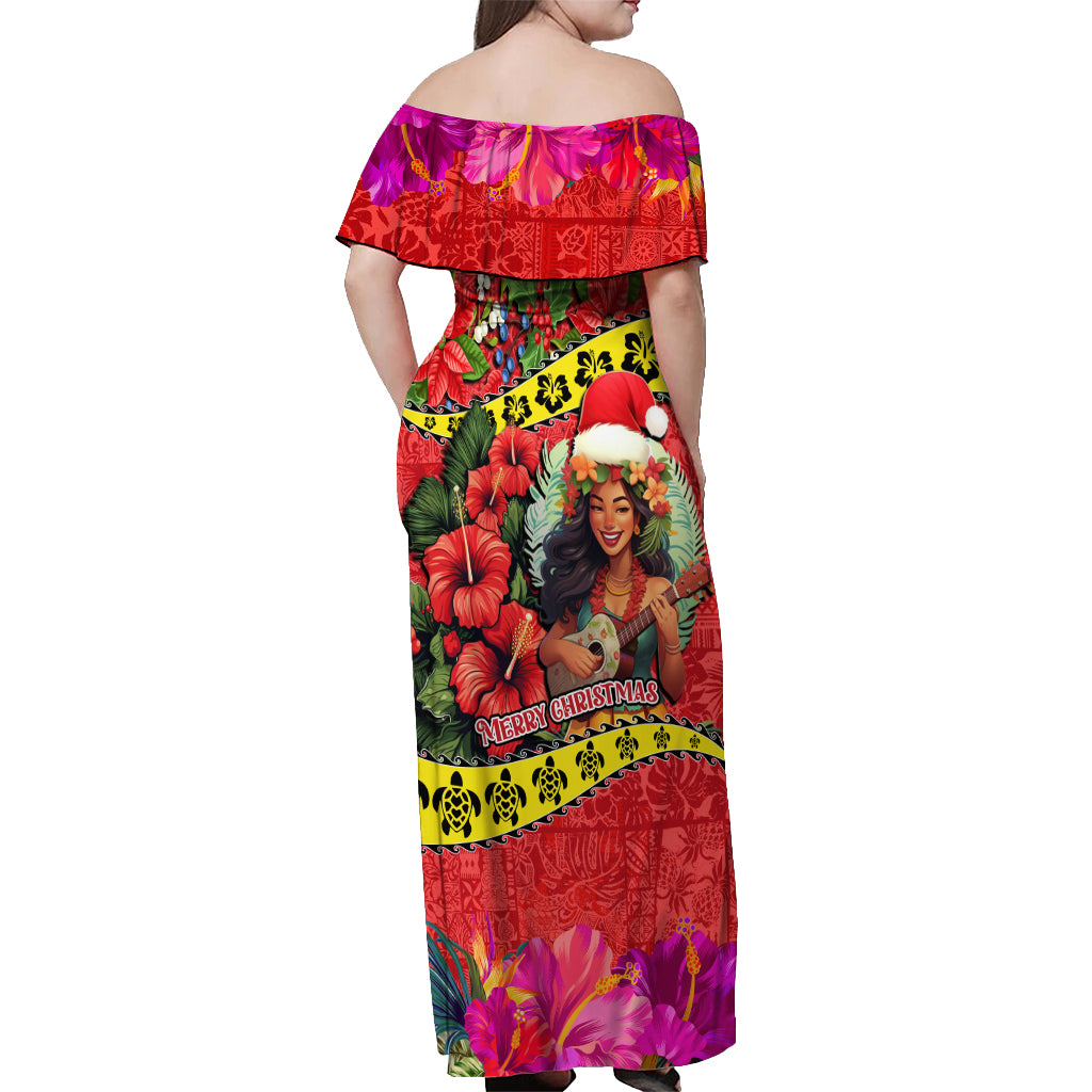 hawaii christmas dress Santa Tropical Christmas Dress For Women Long Dress