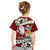 Personalised Tahiti Christmas Kid T Shirt Tiare Flowers and Pomarea Nigra with Polynesian Pattern LT03 - Polynesian Pride