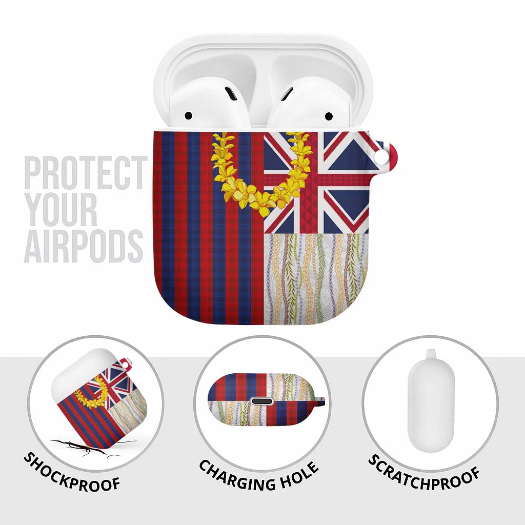 Hawaiian Tropical Plants Lei AirPods Case National Flag Style LT03 - Polynesian Pride