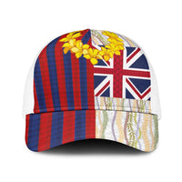 Hawaiian Tropical Plants Lei Baseball Net Cap National Flag Style - Polynesian Pride