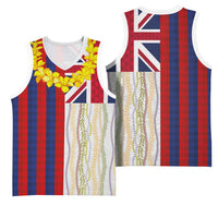 Hawaiian Tropical Plants Lei Basketball Jersey National Flag Style - Polynesian Pride