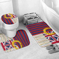 Hawaiian Tropical Plants Lei Bathroom Set National Flag Style - Polynesian Pride