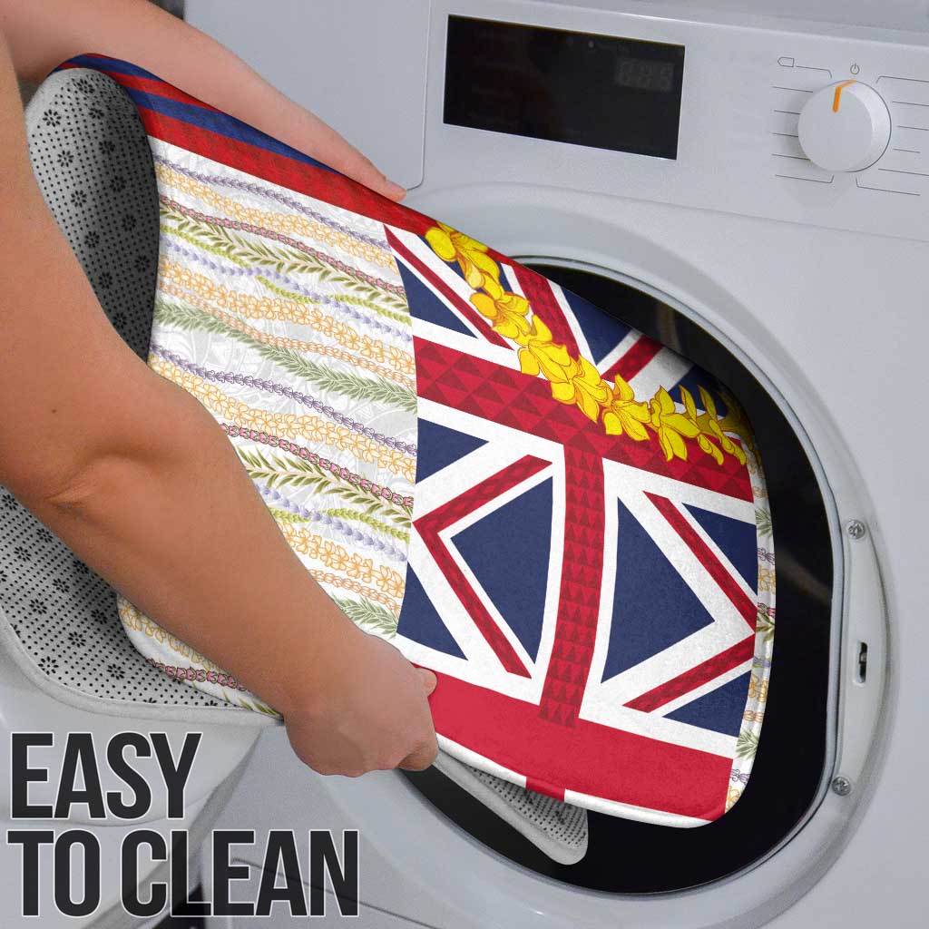 Hawaiian Tropical Plants Lei Bathroom Set National Flag Style - Polynesian Pride