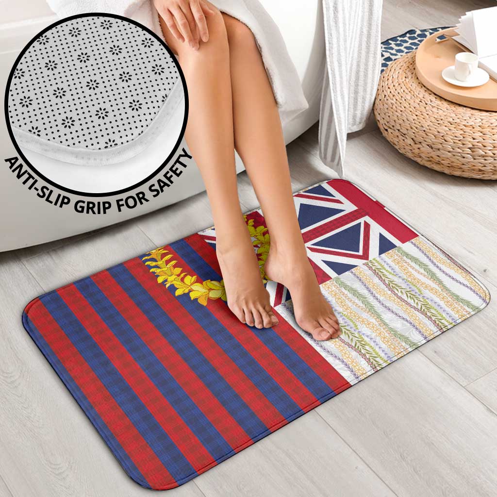 Hawaiian Tropical Plants Lei Bathroom Set National Flag Style - Polynesian Pride