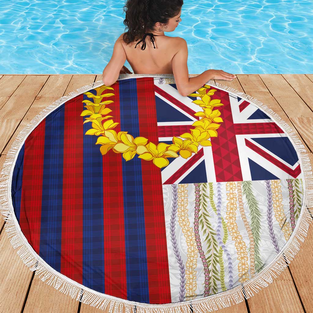 Hawaiian Tropical Plants Lei Beach Blanket National Flag Style LT03 - Polynesian Pride