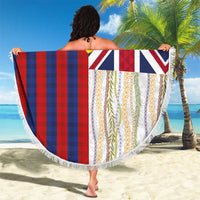 Hawaiian Tropical Plants Lei Beach Blanket National Flag Style LT03 - Polynesian Pride