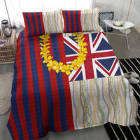 Hawaiian Tropical Plants Lei Bedding Set National Flag Style - Polynesian Pride