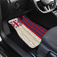 Hawaiian Tropical Plants Lei Car Mats National Flag Style - Polynesian Pride
