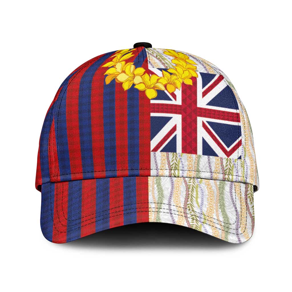 Hawaiian Tropical Plants Lei Classic Cap National Flag Style - Polynesian Pride