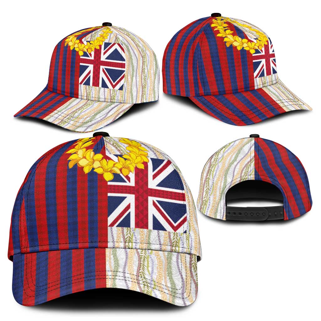 Hawaiian Tropical Plants Lei Classic Cap National Flag Style - Polynesian Pride