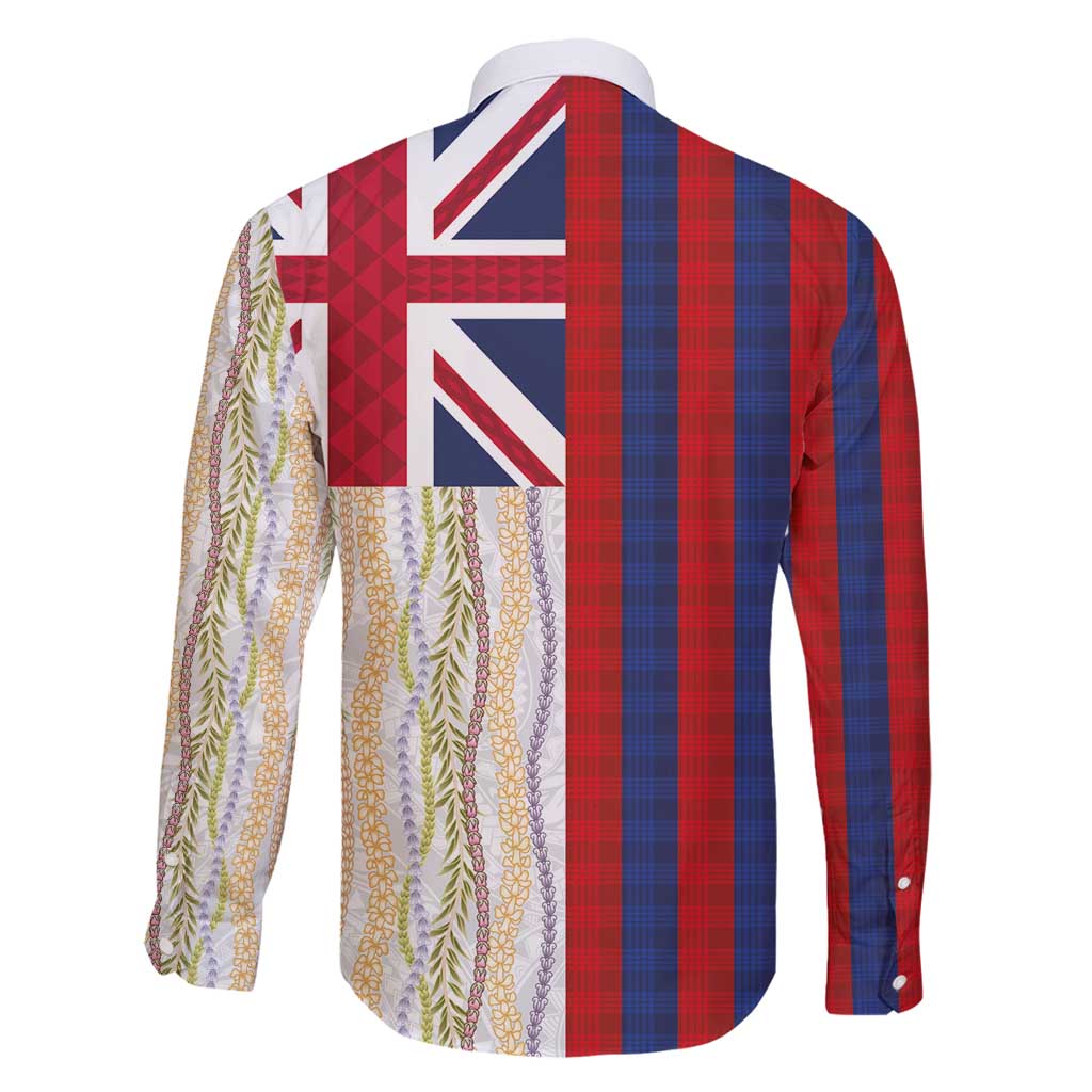 Hawaiian Tropical Plants Lei Family Matching Tank Maxi Dress and Hawaiian Shirt National Flag Style - Polynesian Pride