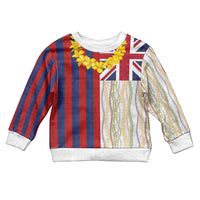 Hawaiian Tropical Plants Lei Kid Ugly Christmas Sweater National Flag Style - Polynesian Pride