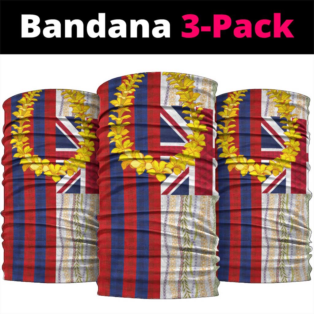 Hawaiian Tropical Plants Lei Neck Gaiter National Flag Style - Polynesian Pride