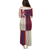 Hawaiian Tropical Plants Lei Puletasi National Flag Style - Polynesian Pride