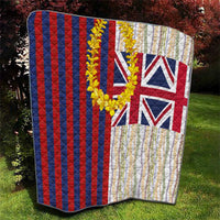 Hawaiian Tropical Plants Lei Quilt National Flag Style - Polynesian Pride
