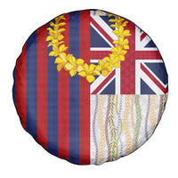 Hawaiian Tropical Plants Lei Spare Tire Cover National Flag Style - Polynesian Pride