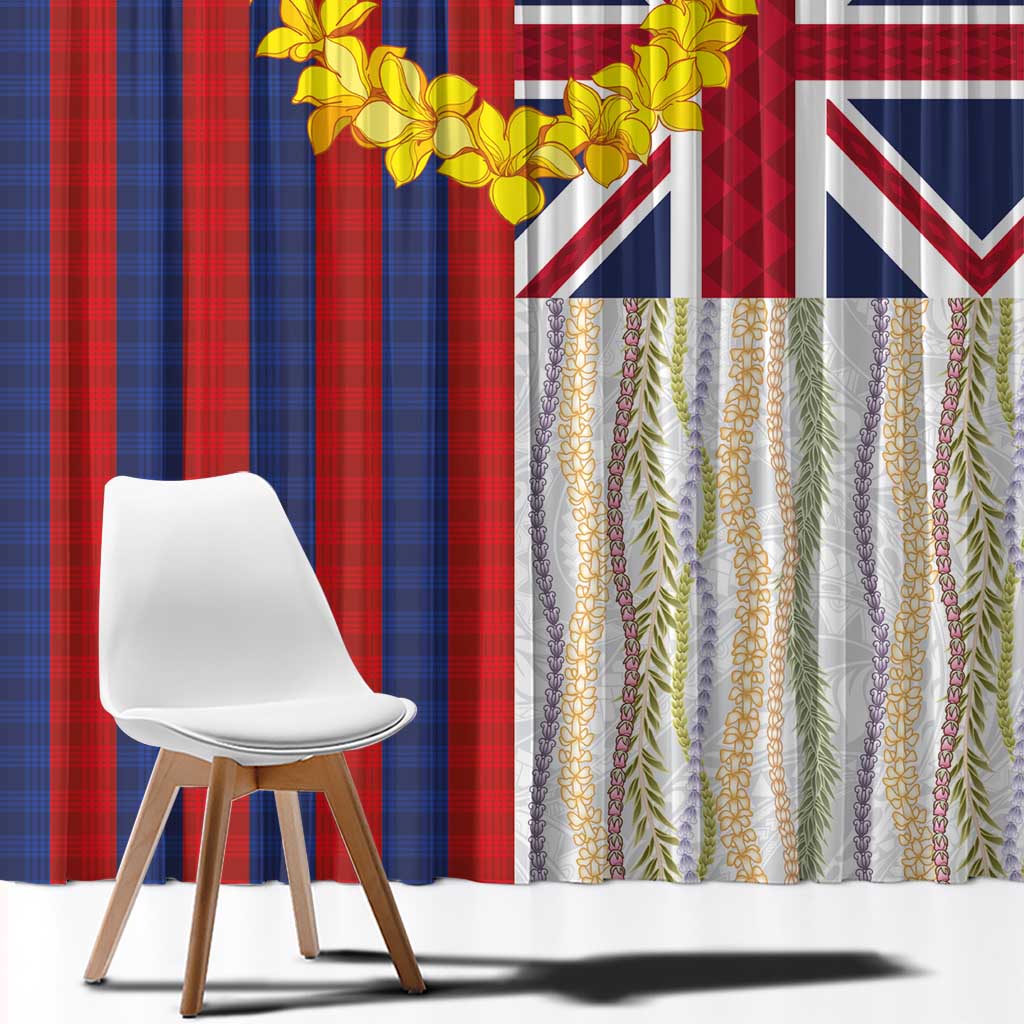 Hawaiian Tropical Plants Lei Window Curtain National Flag Style LT03 - Polynesian Pride
