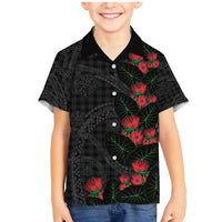 Hawaiian Kakau Art Family Matching Mermaid Dress and Hawaiian Shirt Taro Leaves with Ohia Lehua and Pakala Pattern - Polynesian Pride