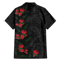 Hawaiian Kakau Art Family Matching Tank Maxi Dress and Hawaiian Shirt Taro Leaves with Ohia Lehua and Pakala Pattern - Polynesian Pride
