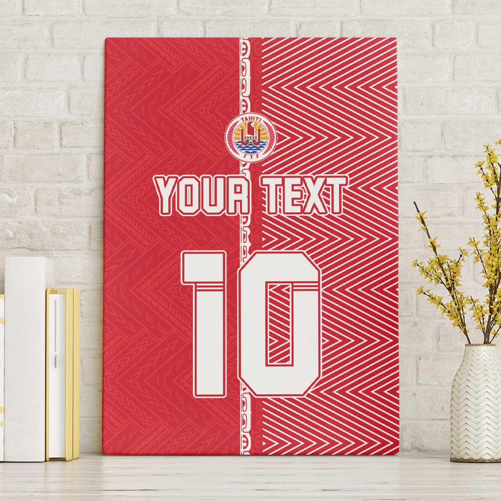 Custom Tahiti Football-Iron Warriors Canvas Wall Art LT03 Without Frame Red - Polynesian Pride