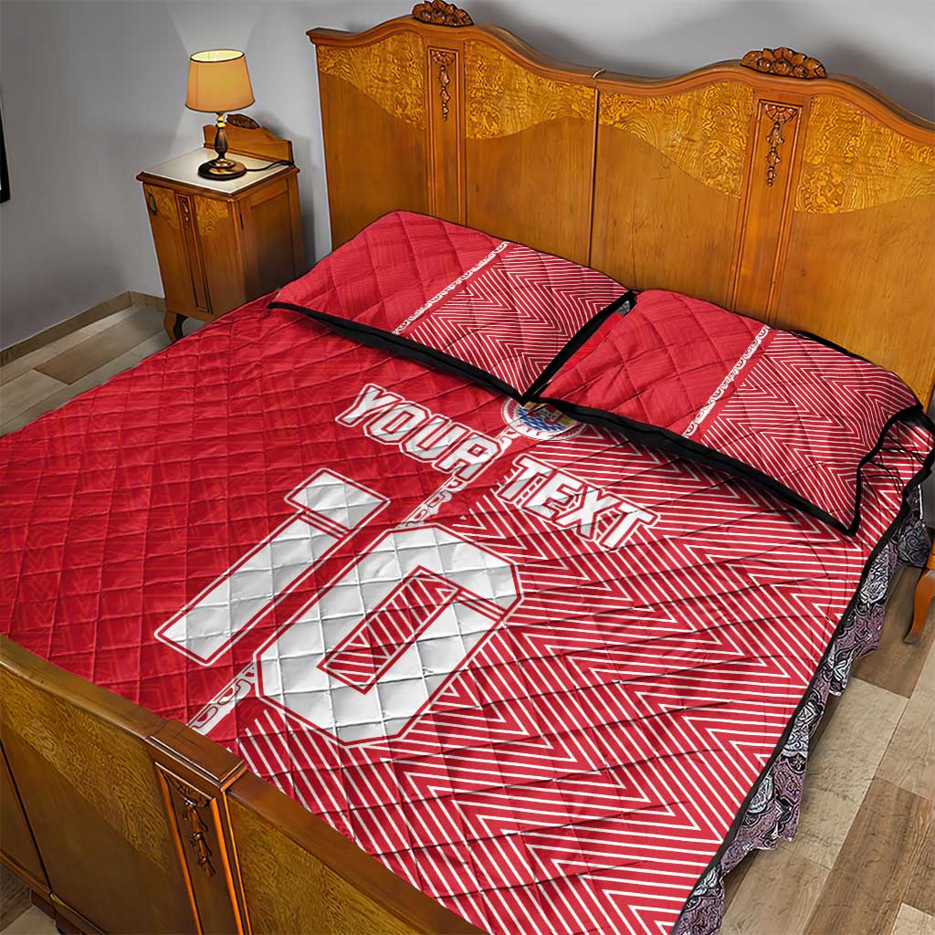 Custom Tahiti Football-Iron Warriors Quilt Bed Set