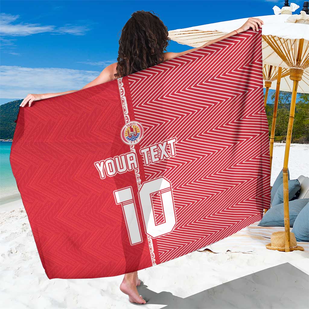 Custom Tahiti Football-Iron Warriors Sarong LT03 One Size 44 x 66 inches Red - Polynesian Pride