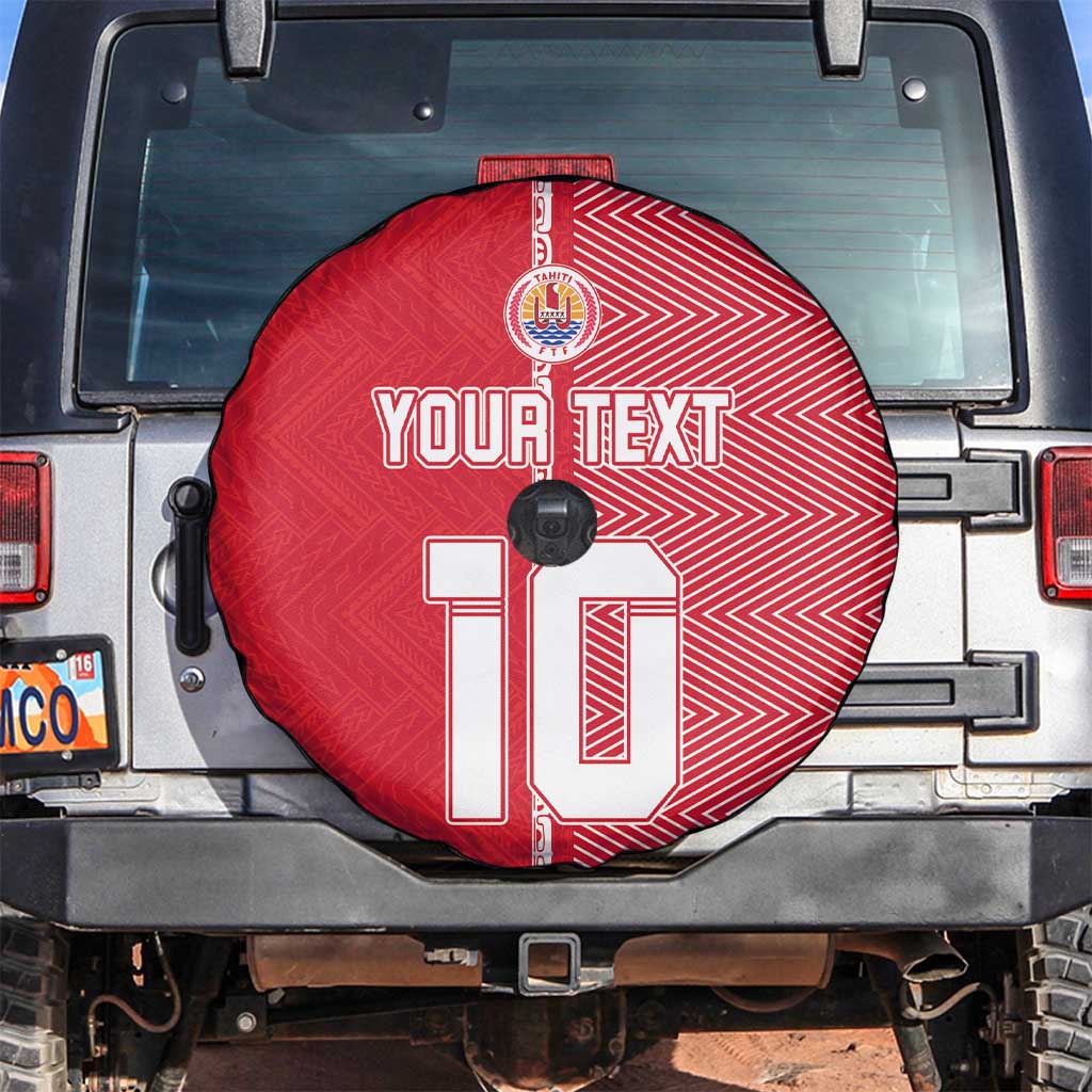 Custom Tahiti Football-Iron Warriors Spare Tire Cover LT03 Red - Polynesian Pride