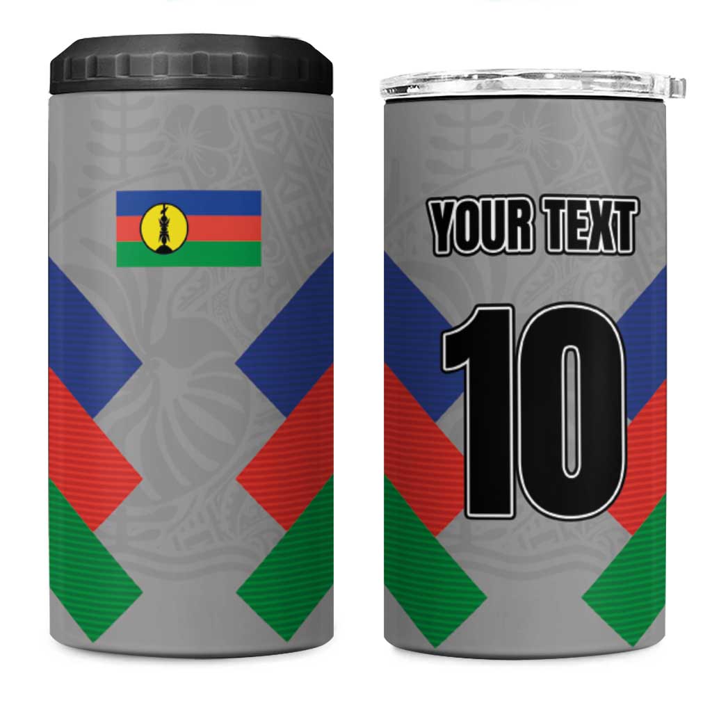 Custom New Caledonia-The Kagus 4 in 1 Can Cooler Tumbler LT03 One Size: 16 oz Gray - Polynesian Pride