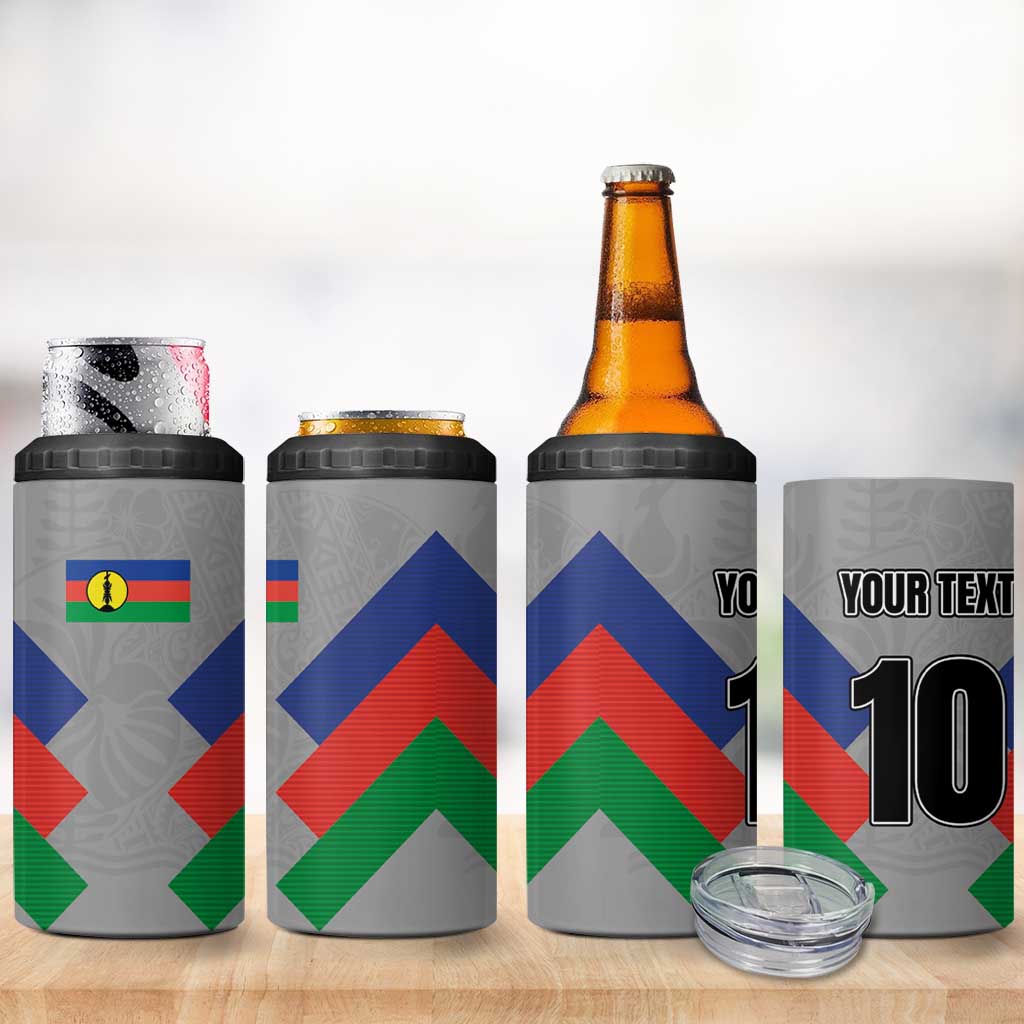 Custom New Caledonia-The Kagus 4 in 1 Can Cooler Tumbler